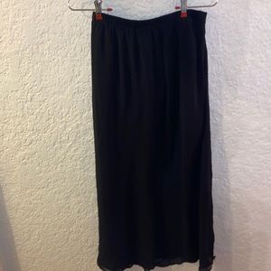 Black maxi skirt